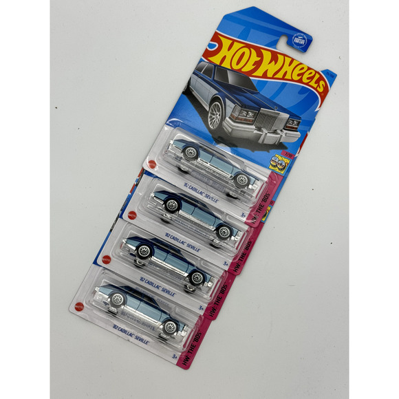 2023 Hot Wheels HW THE '80S 7/10 '82 Cadillac Seville 75/250 LOT OF 4 - Picture 1 of 2
